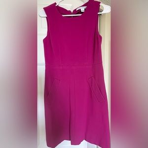 Diane Von Furstenberg Fuchsia Winter Mini Dress Size 2